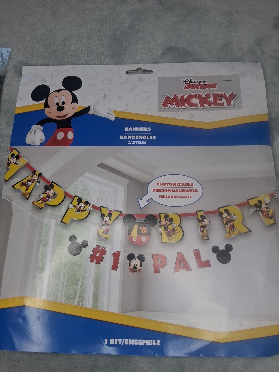 New Disney Junior Mickey Customizable Happy Birthday Banner & Tablecover Set gallery