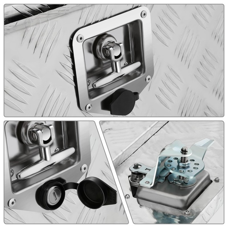 Dna Motoring Truck Tool Lockable Storage Truck Bed Tool Truck Bed Organizer gallery