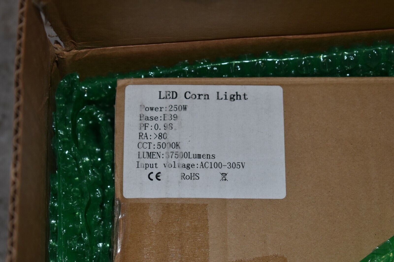 250W LED Corn Light Bulb, E39 Mogul Base 5000K Daylight 37500LM gallery