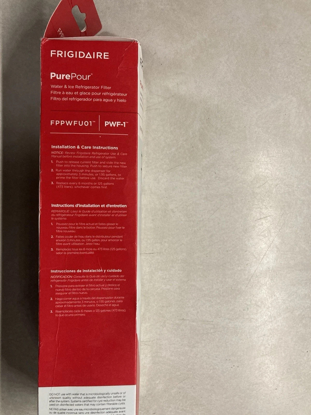Frigidaire PurePour PWF-1 (FPPWFU01) & PureAir RAF-2 Water Air Filter Combo Kit gallery