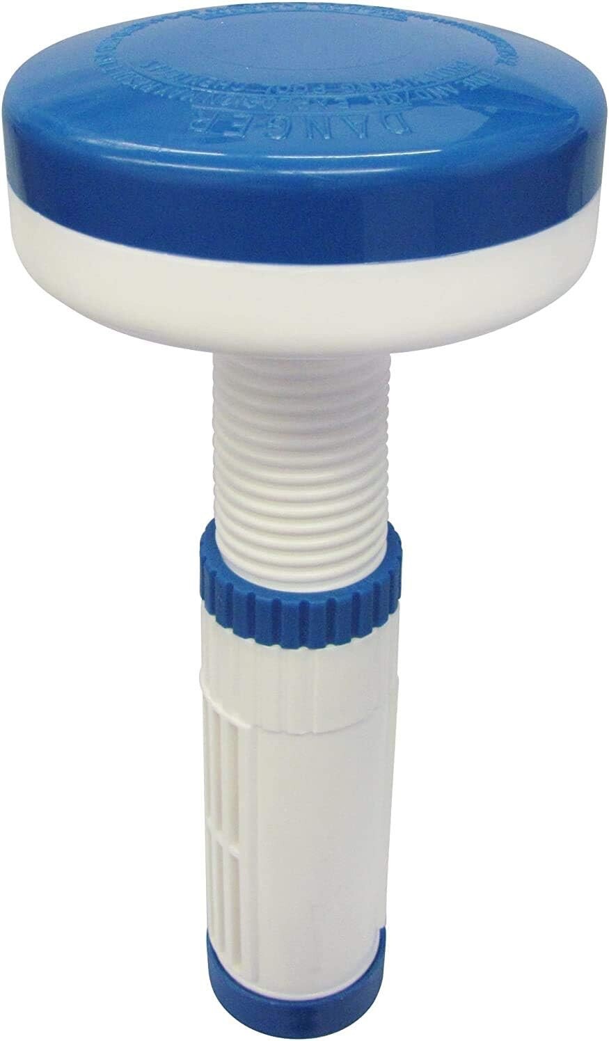 Floating Spa Hot Tub Tablet Dispenser Chemical Floater, Blue/White for 1” Tabs gallery