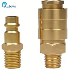 2 Pack A-Style Quick Connect Air Fittings 1/4″ Plug Core for Air Compressor