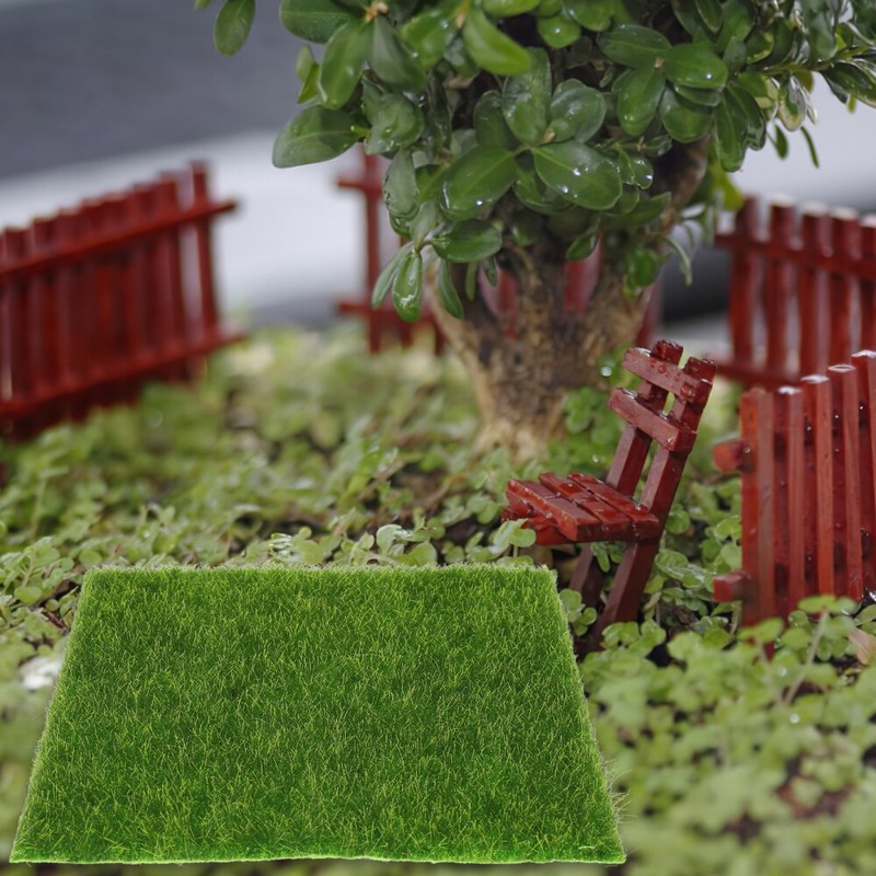 Simulated Moss Decoration Artificial Grass Mats Decorative Faux Green gallery
