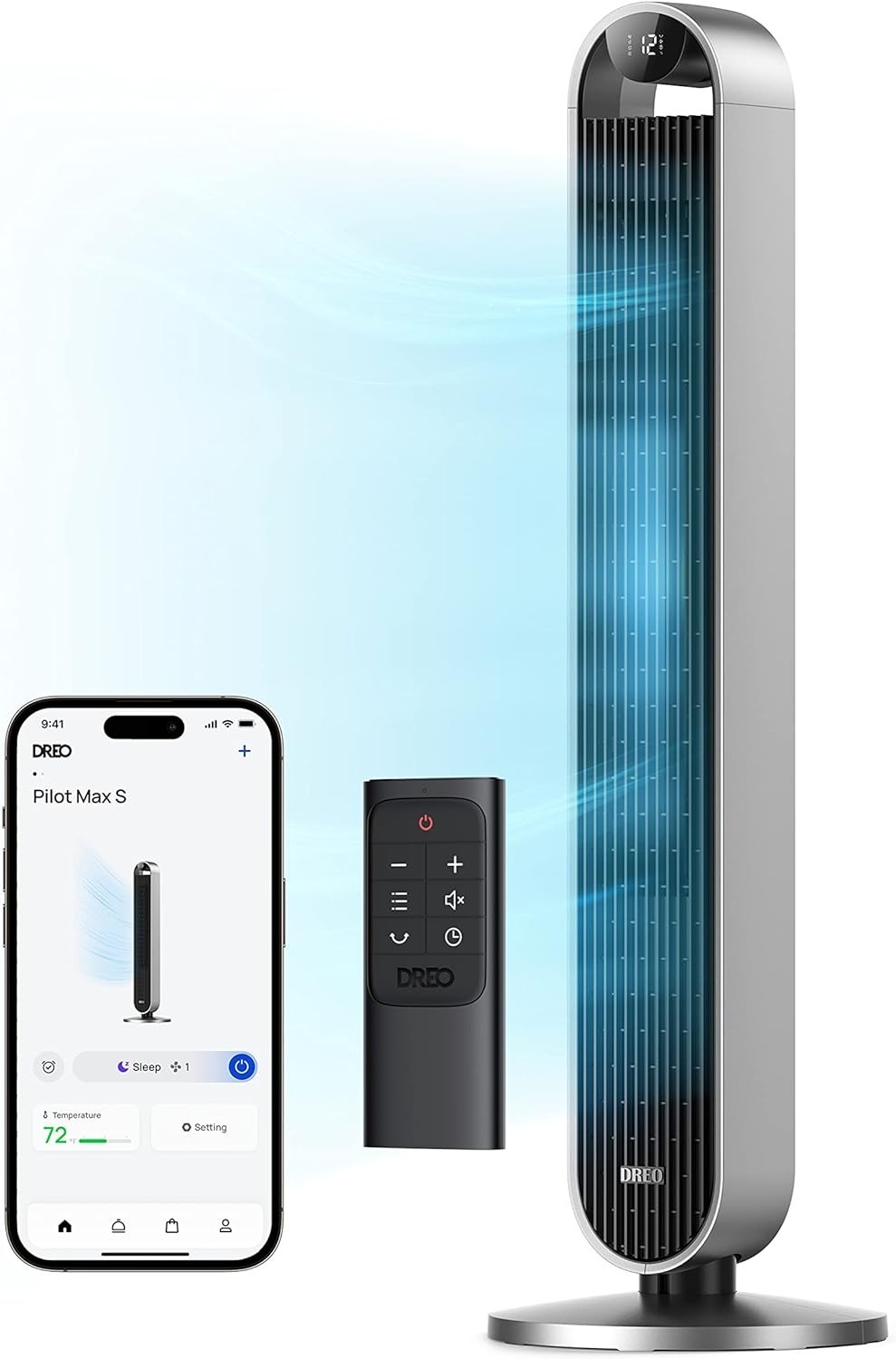 DREO 42-Inch Tower Fan – Powerful, Quiet & Efficient Whole-Room Cooling gallery