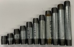 1/2″ Galvanized Pipe Nipple NPT Threaded Both Ends