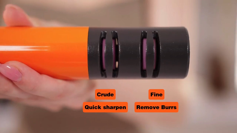 LEFUGO Electric Knife Sharpener, 3 Speed Max 7000RPM Handheld Sharpener - Orange gallery