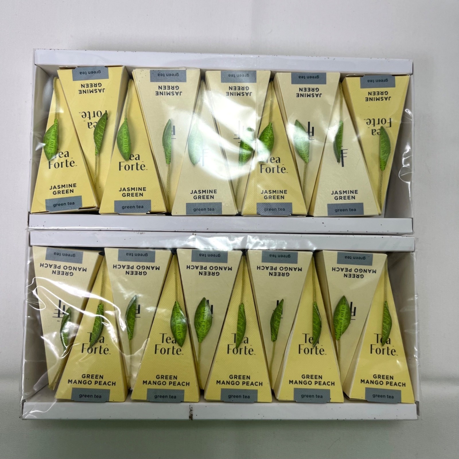 NIP Tea Forte 10 Green Mango Peach 10 Jasmine Green Pyramids gallery
