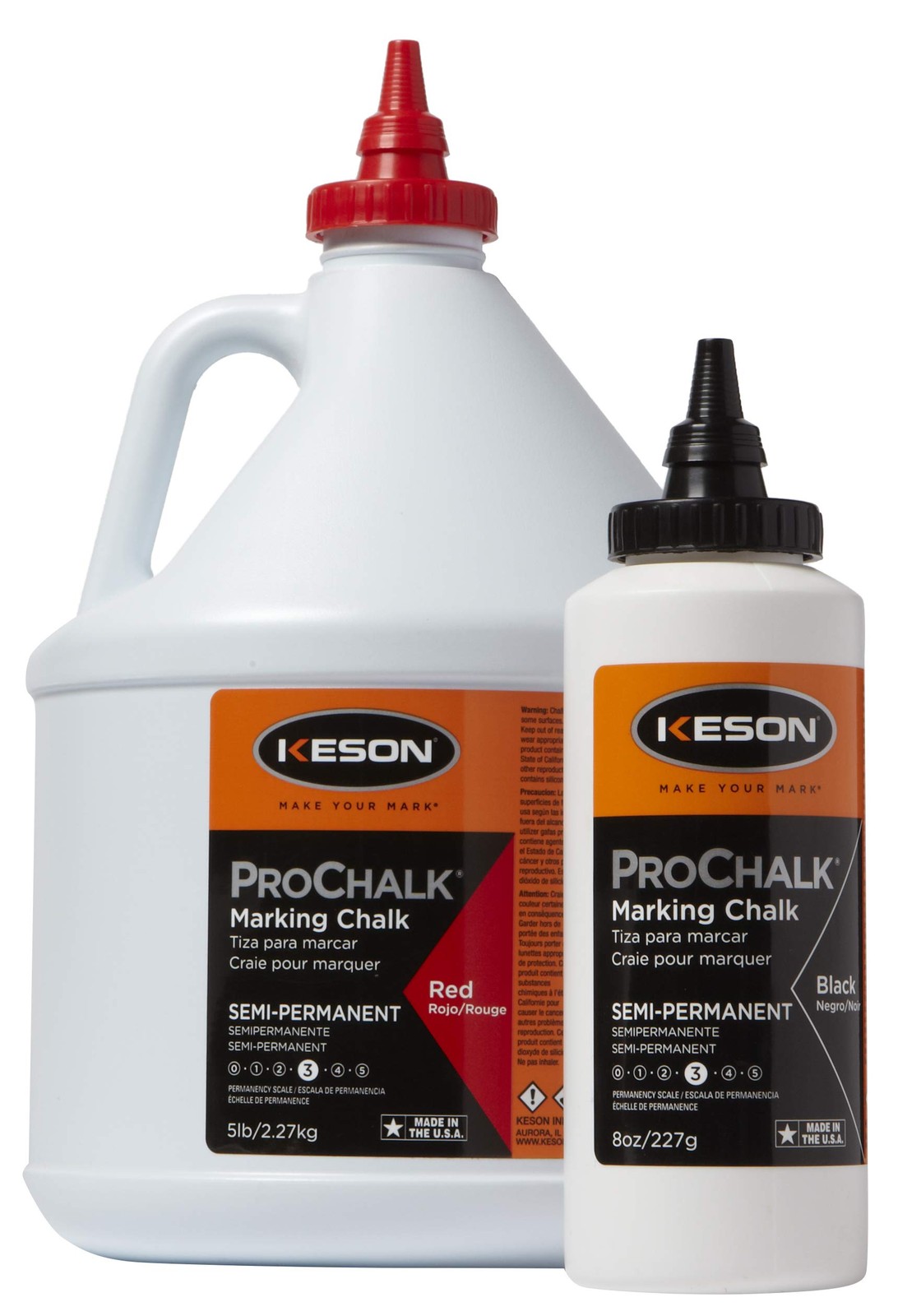 Keson 8R ProChalk Semi-Permanent Marking Chalk - 1 Count (Pack of 12), Red gallery