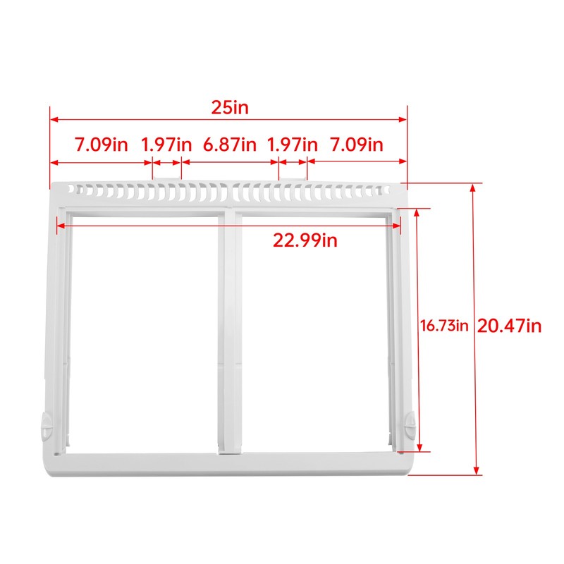 Refrigerator Crisper Pan Frame For Electrolux Frigidaire Refrigerator 240364790 gallery