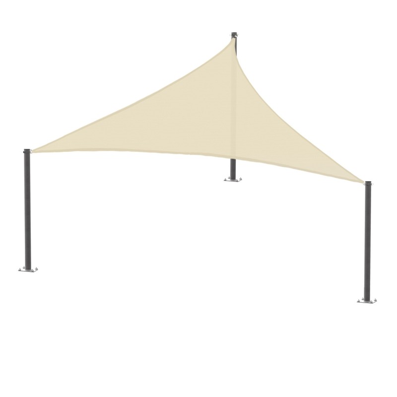 Waterproof Shade Sail Right Triangle Outdoor Pool Sun Canopy Shelter Cover Beige gallery