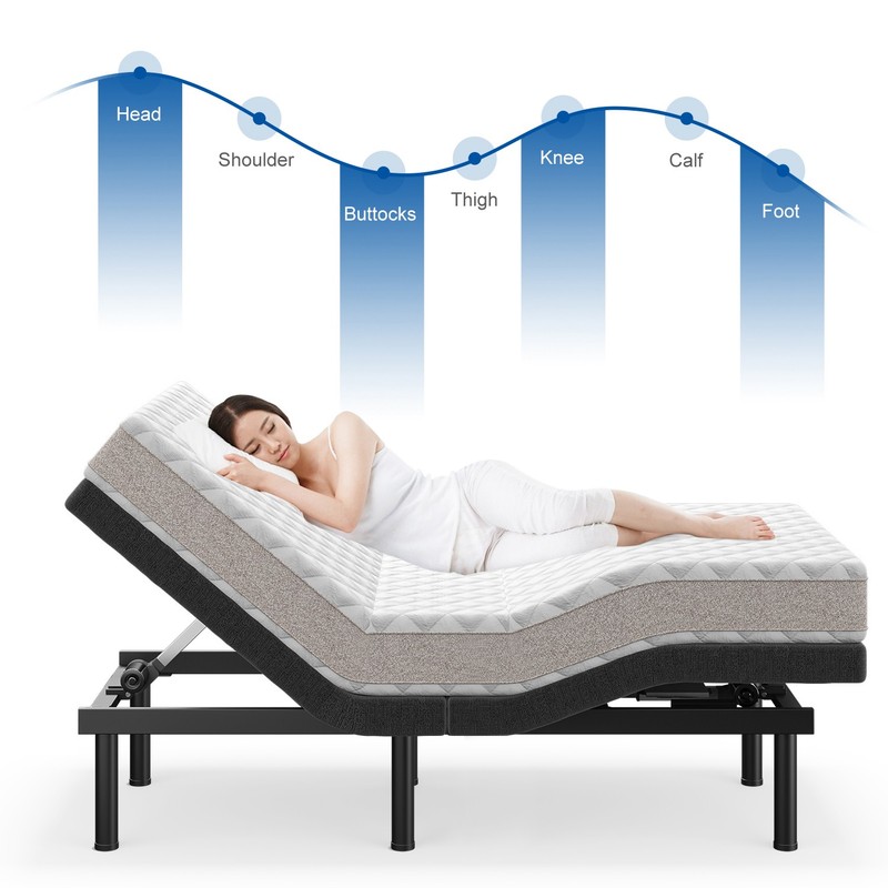 Adjustable Bed Frame Wireless Remote Electric Massage Full Queen King TXL Size gallery