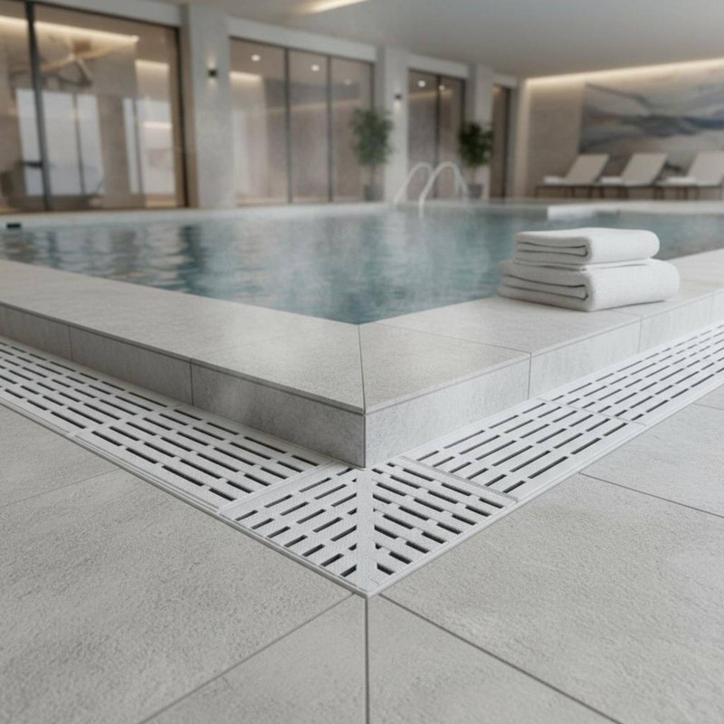 90 Degree Drain Grate Continuous Join Overflow Gutter Cover Efficient Water gallery