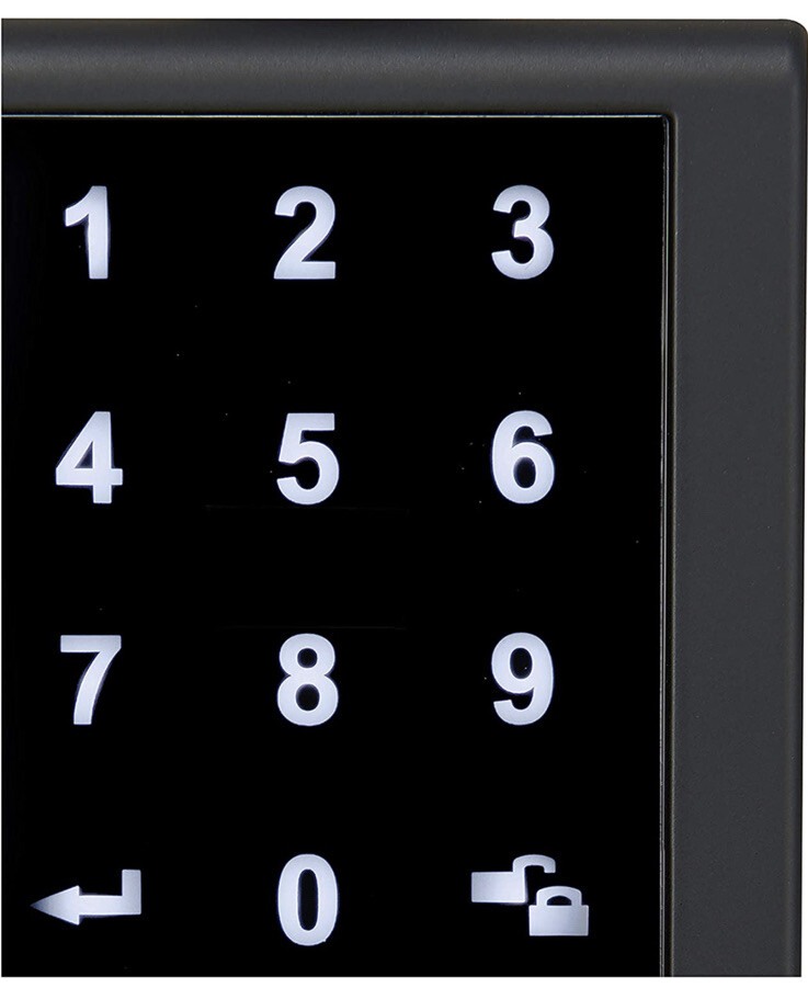 Amazon Basics Grade 3 Electronic Touchscreen Deadbolt Door Lock, Matte Black gallery