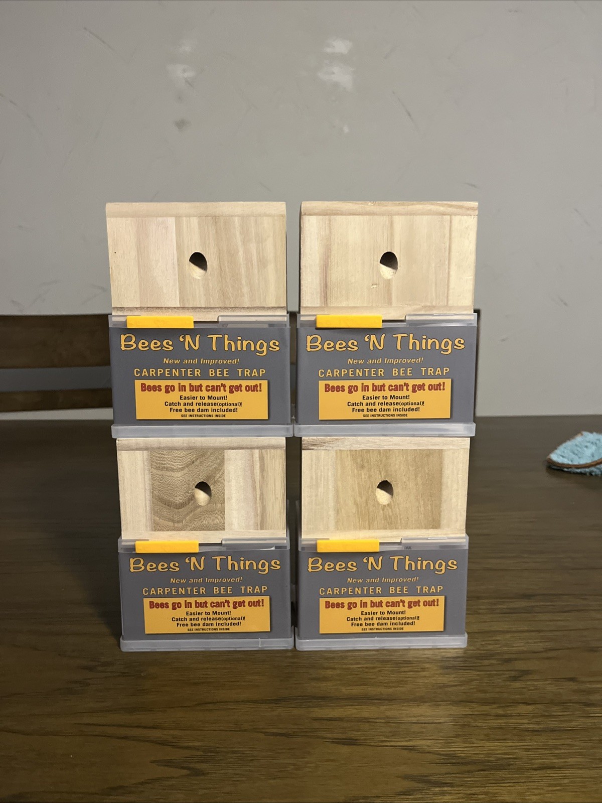 NEW Bees N Things Carpenter Bee Trap - Lot Of 4 - Wood Outdoor Non-Toxic gallery