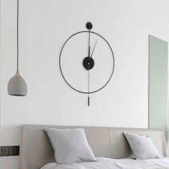 Minimalist Wall Clock Round Home Clock Silent Large Modern Art Decor Home 23.6”