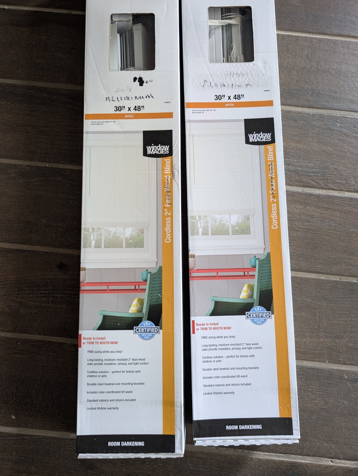 2x Window Images 2 Inch Aluminum Blind, Window Blinds, Blinds 26.5"x 48" gallery