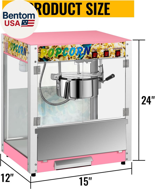 Commercial Countertop Popcorn Maker Machine 8 Ounce Kettle Movie Theater Automat gallery