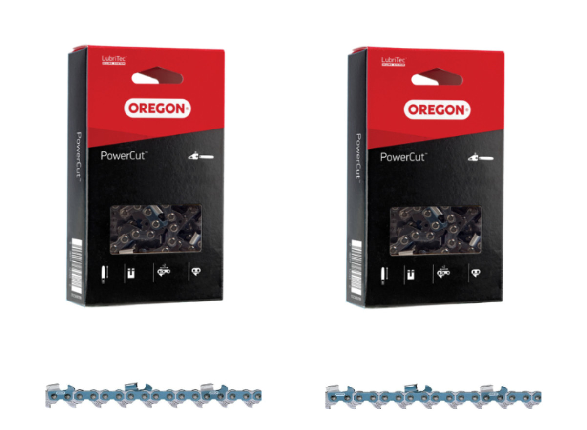 Oregon 2-Pack PowerCut Full Chisel Skip Chains 3/8 Pitch .063 Gauge, 75EXJ156G(2 gallery