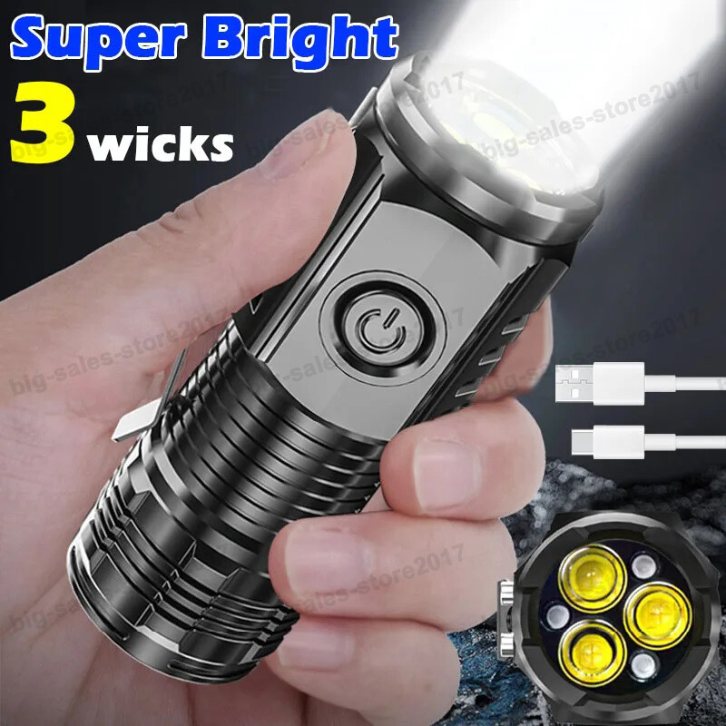1000000 Lumens Super Bright LED Tactical Flashlight Rechargeable LED Work Light gallery