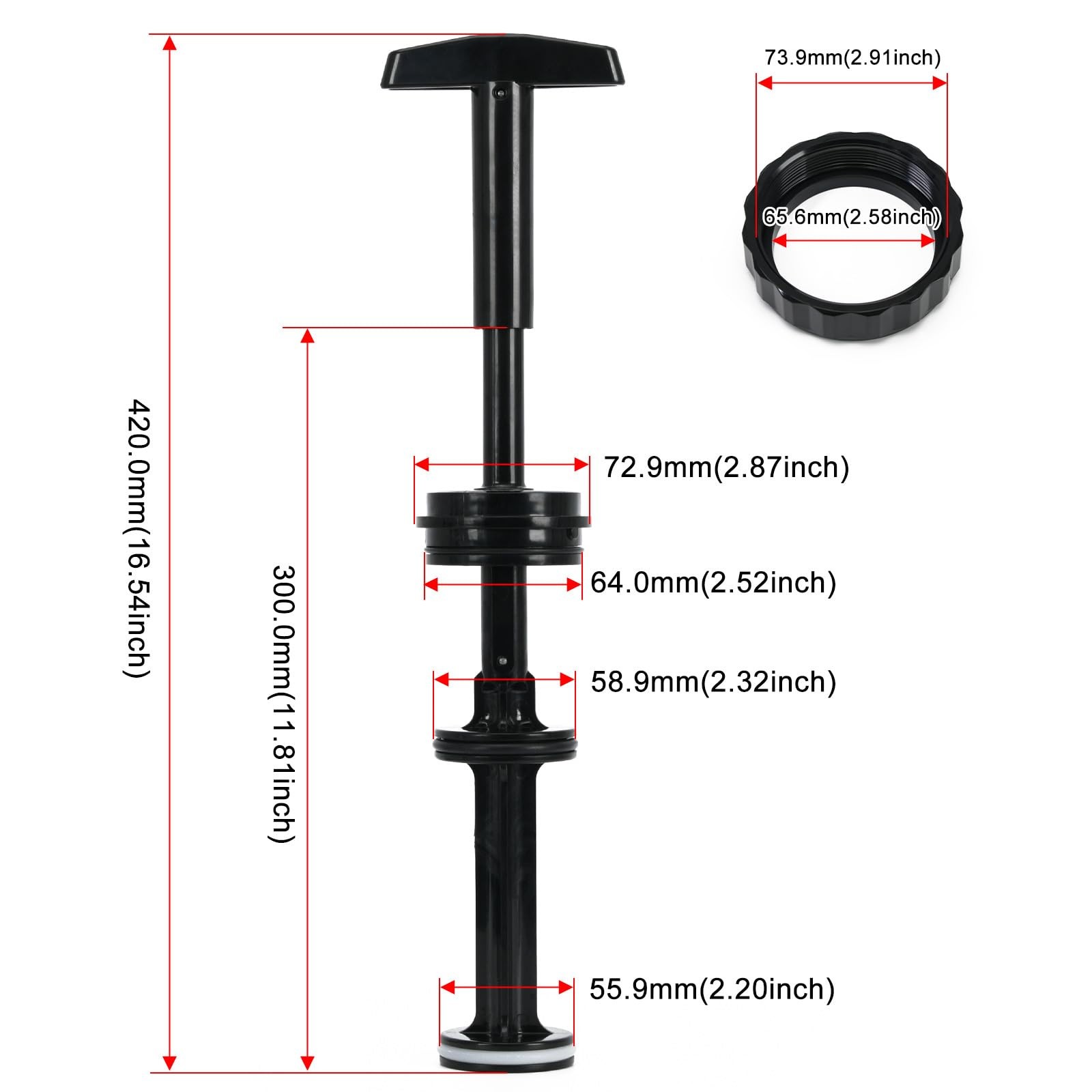 SPX0410BA 2 Inch Pool Filter Piston‑Rod Kit for Hayward SP0410X SP0740DE gallery
