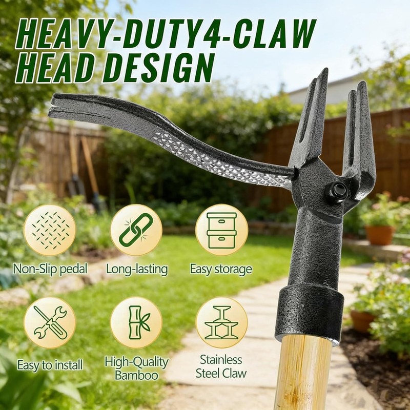 Weeder Puller Tool Stand Up Weed Tool with Long Handle Garden Weed Remover Tool gallery