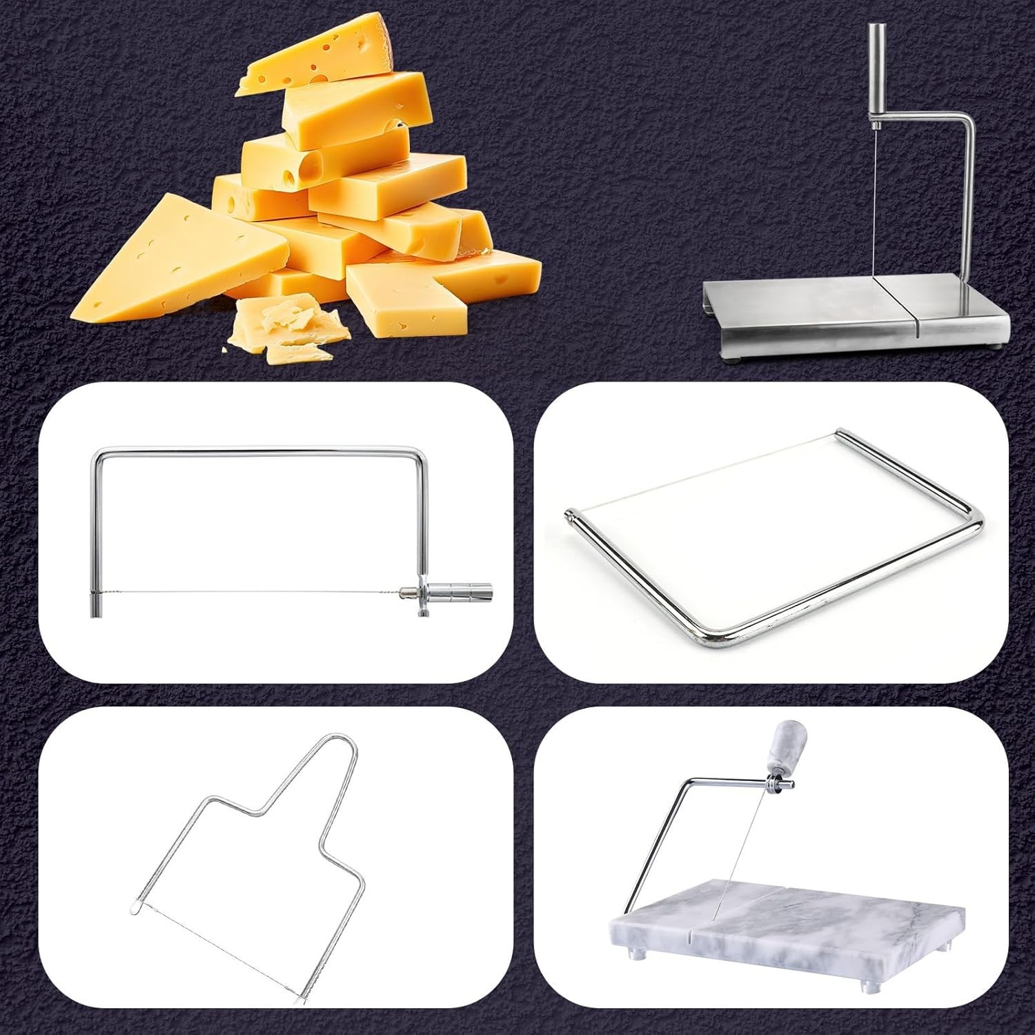 10 Pcs Cheese Slicer Wire Replacement Block Cheese Cutter Wire for Polished Marb gallery