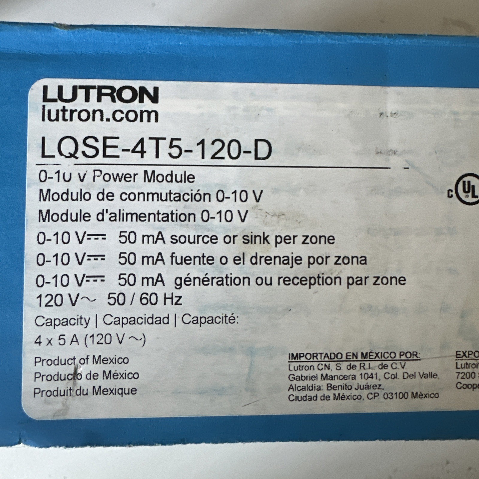 Lutron HomeWorks LQSE-4T5-120-D LED+ Phase Adaptive Power Module 16A 120V gallery