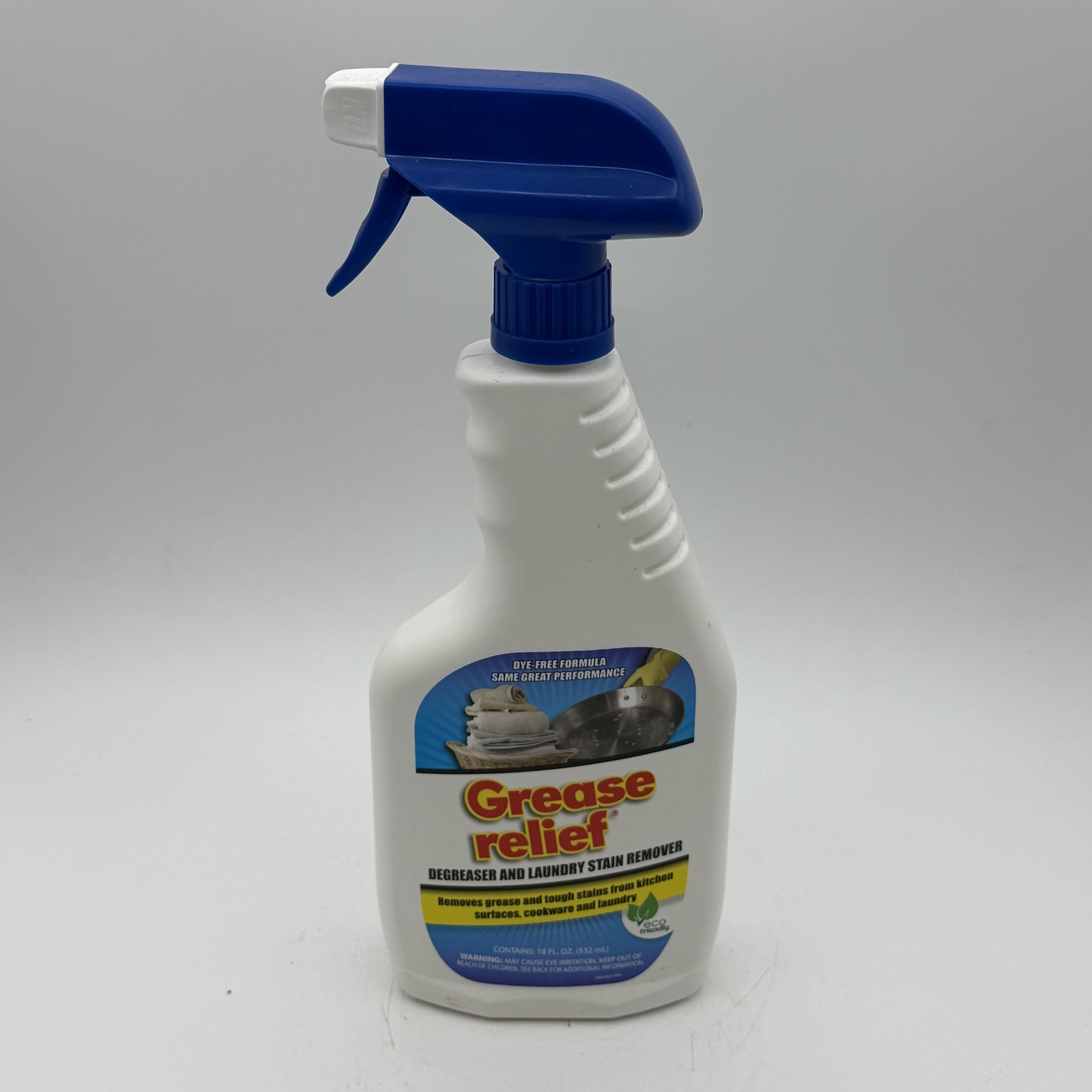 Grease Relief Degreaser & Laundry Stain Remover Spray 18 fl oz Dye-Free gallery