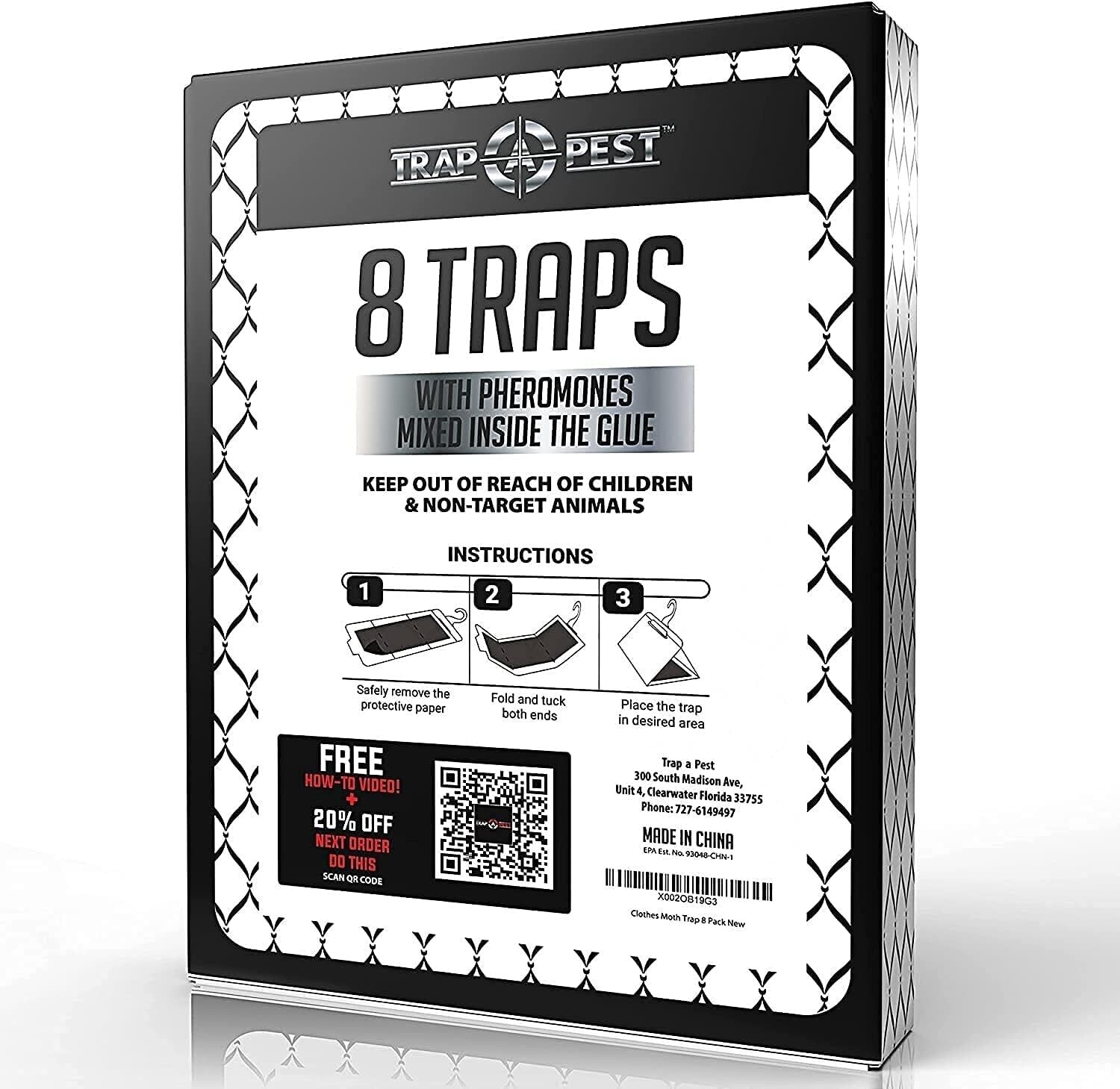 Clothing Moth Traps - 8 Pack - Non Toxic Moth Traps for Clothes with Pheromone.. gallery
