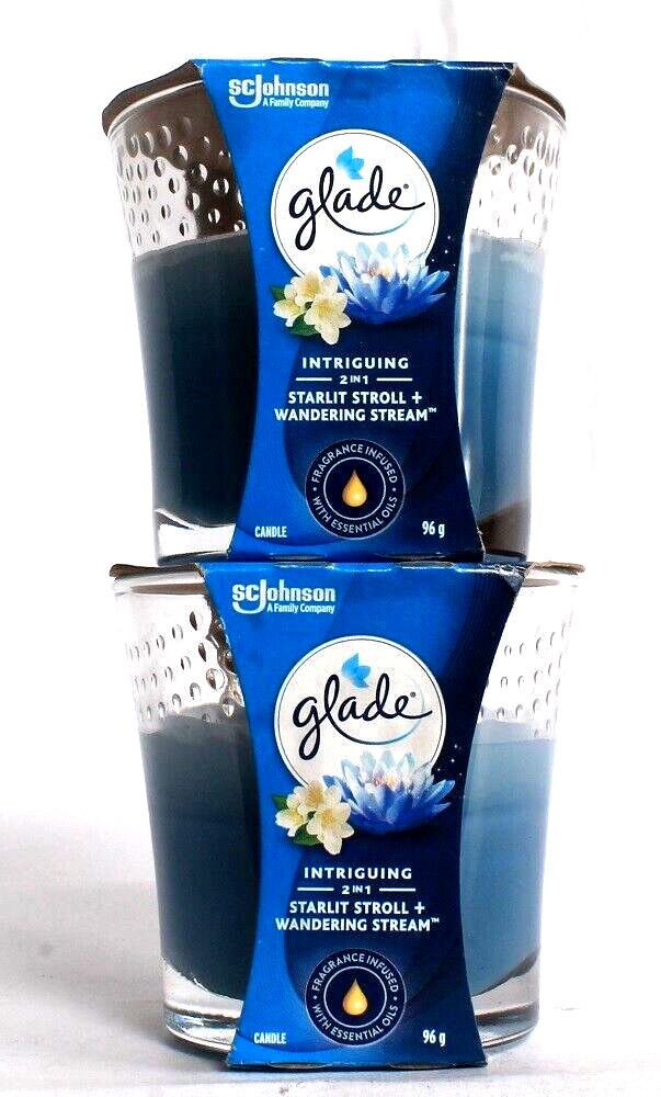2 Glade Scjohnson Intriguing 2 In 1 Starlit Stroll Wandering Stream Candle gallery