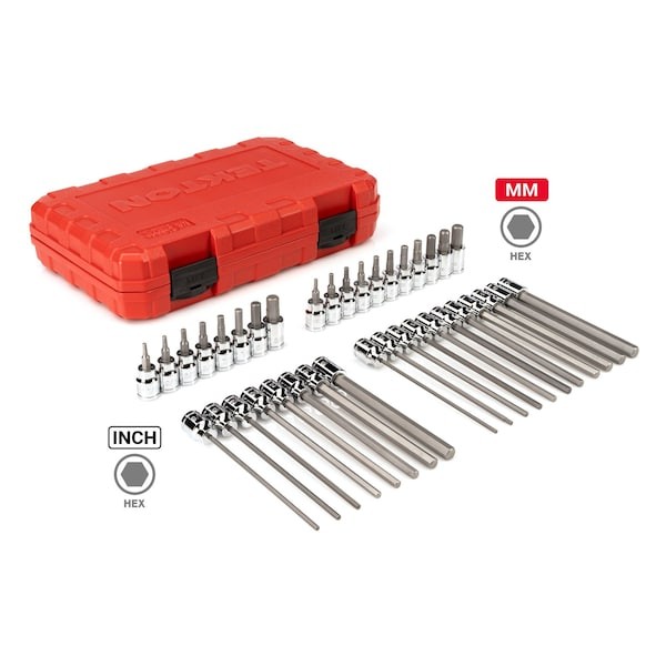 Tekton Shb91316 3/8 In Drive Socket Bit Set, Sae/Metric, 38 Pcs gallery