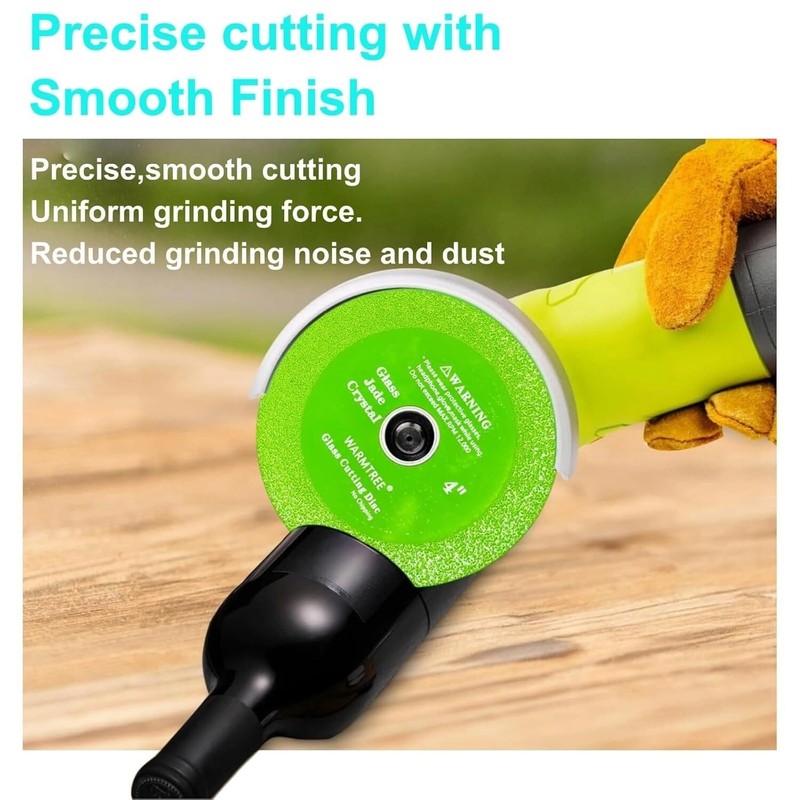 For Angle Grinder, 4" Ceramic Tile Cutter Blade, Ultra- 5 Pcs Glass Cutting Disc gallery