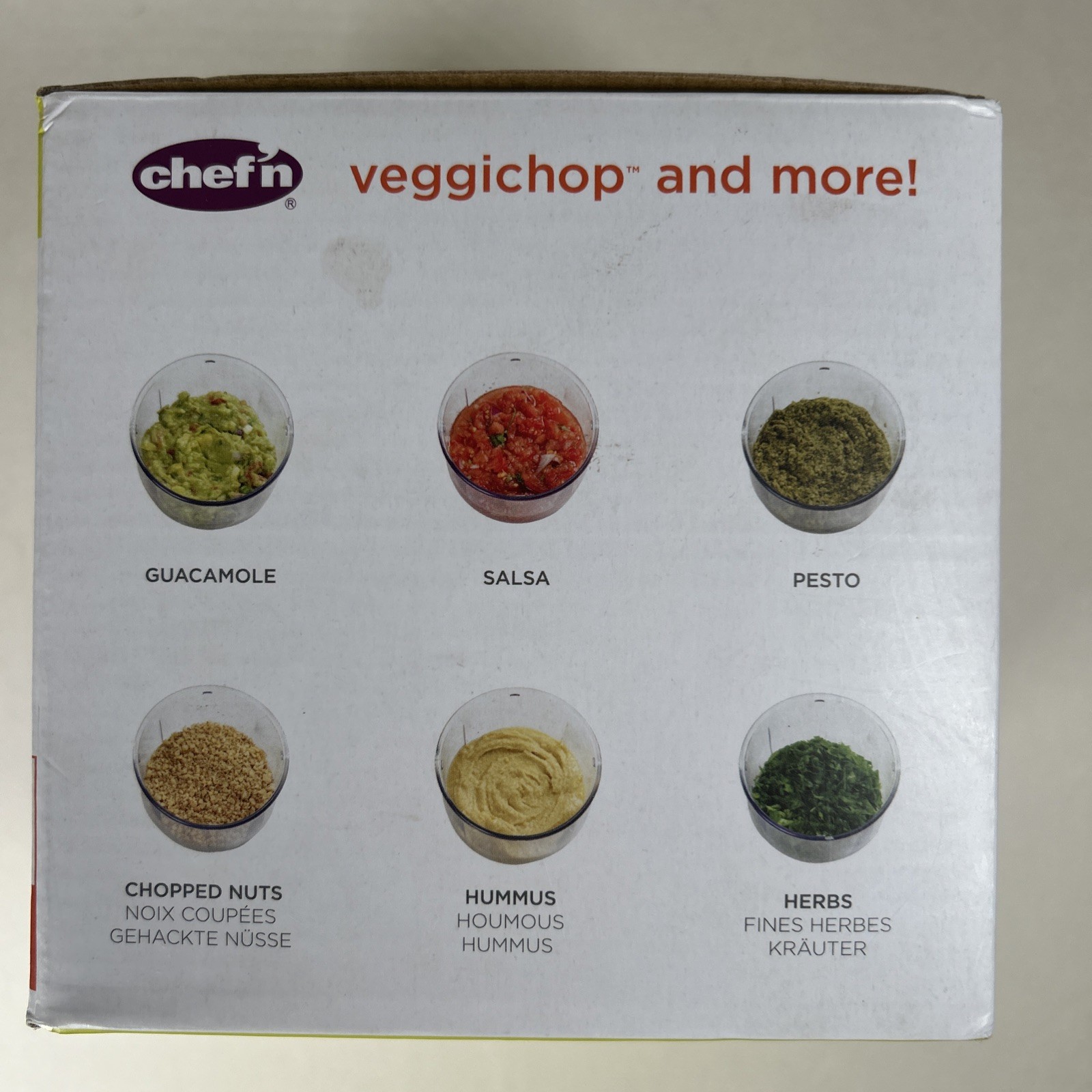 Chef’n Veggichop Hand-Powered Vegetable Chopper - 3.8 Cup Red Includes Lid *NIOB gallery