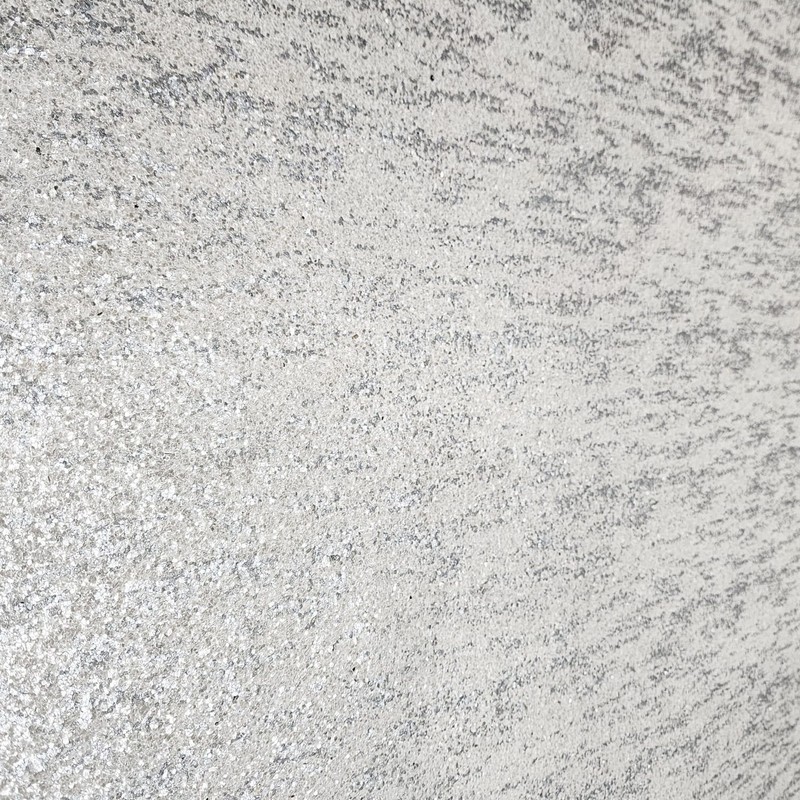 Abstract Off white Gray silver metallic Natural Terra Mica Stone Wallpaper Plain gallery
