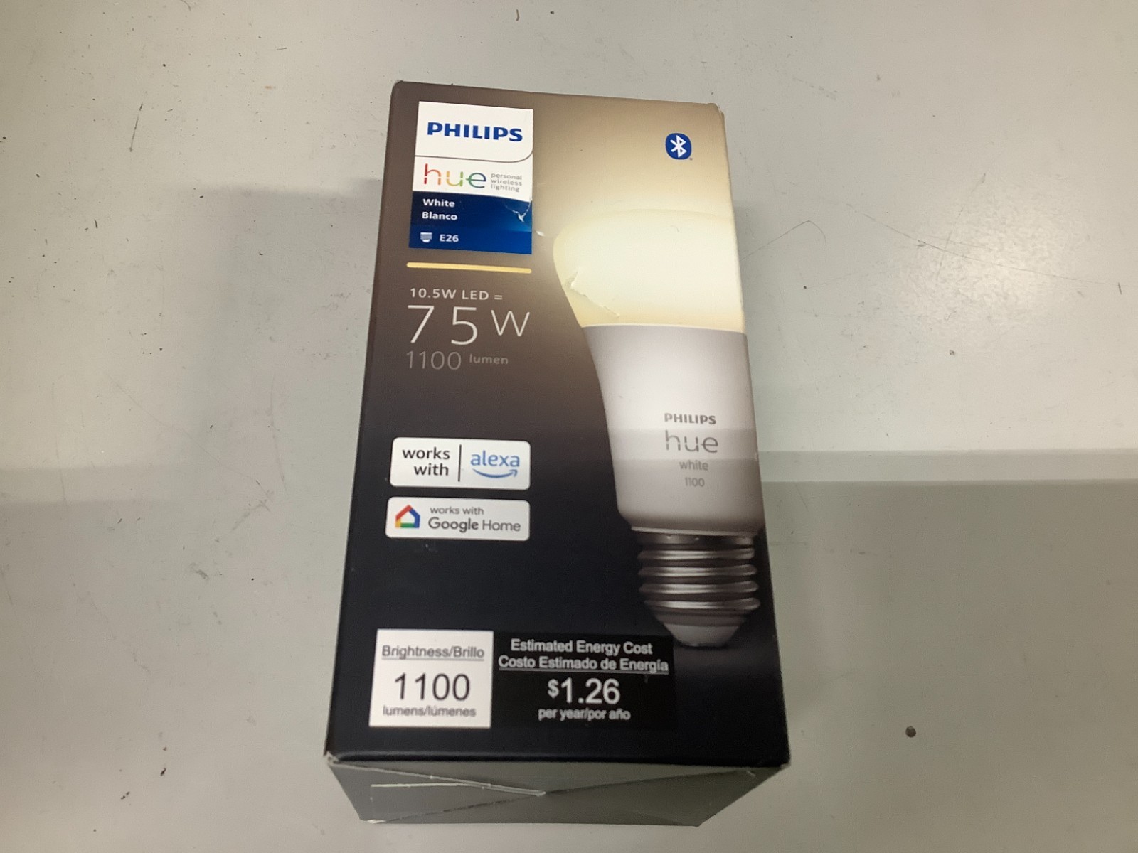 Philips Hue A19 75W Dimmable LED Smart Light Bulb - Soft White gallery