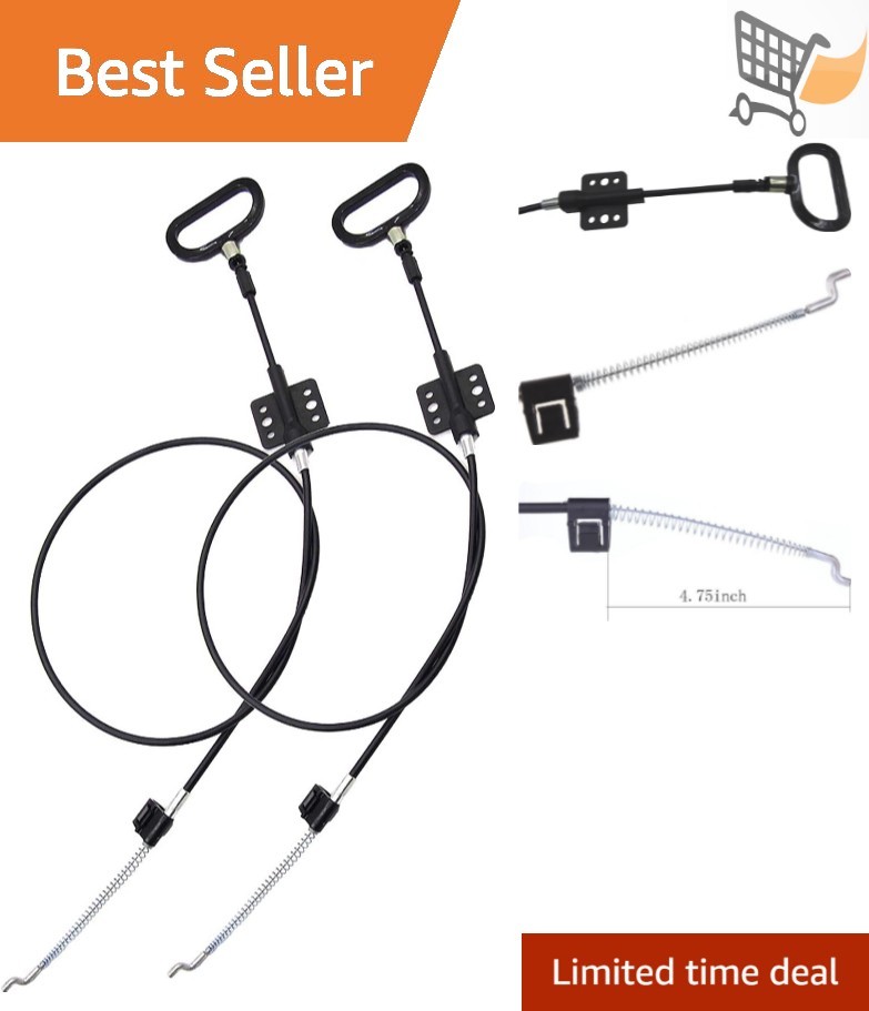 2 Pieces Recliner Release Cable Replacement D-Ring Handle Adult Indoor