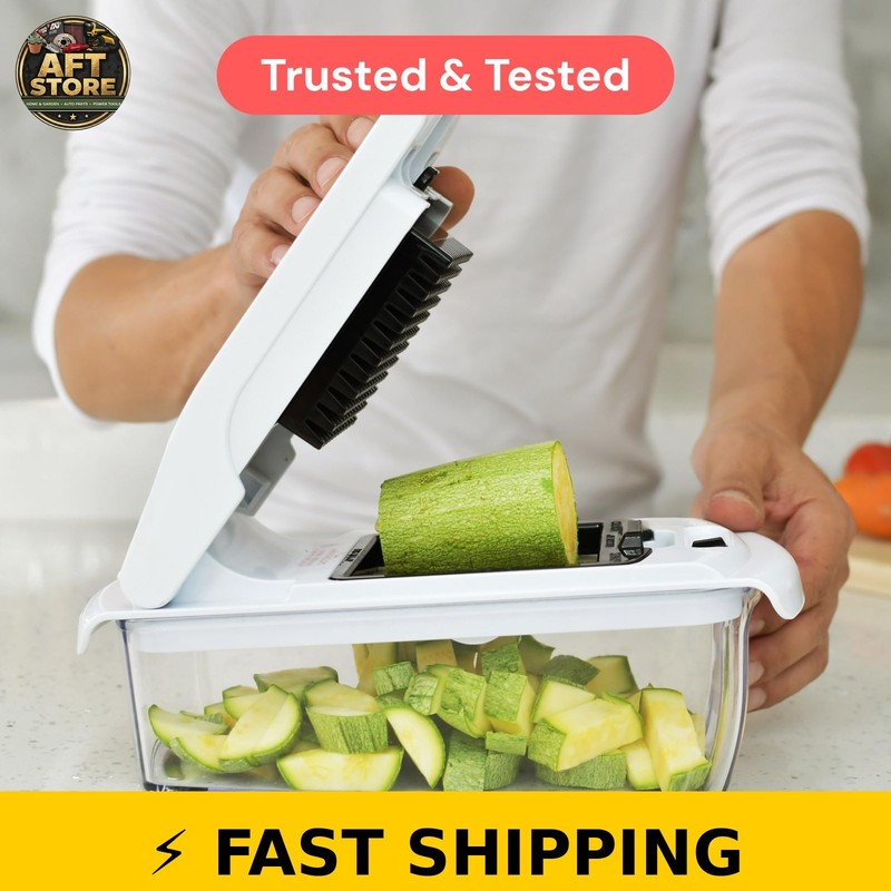 Fullstar Pro Chopper - Vegetable Chopper & Spiralizer, White gallery