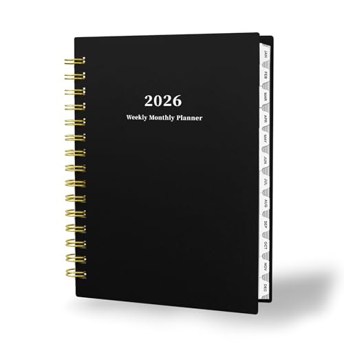 2026 Planner, Daily Weekly and Monthly Planner，Jan 2026 - Dec 2026, 8.4" Black gallery