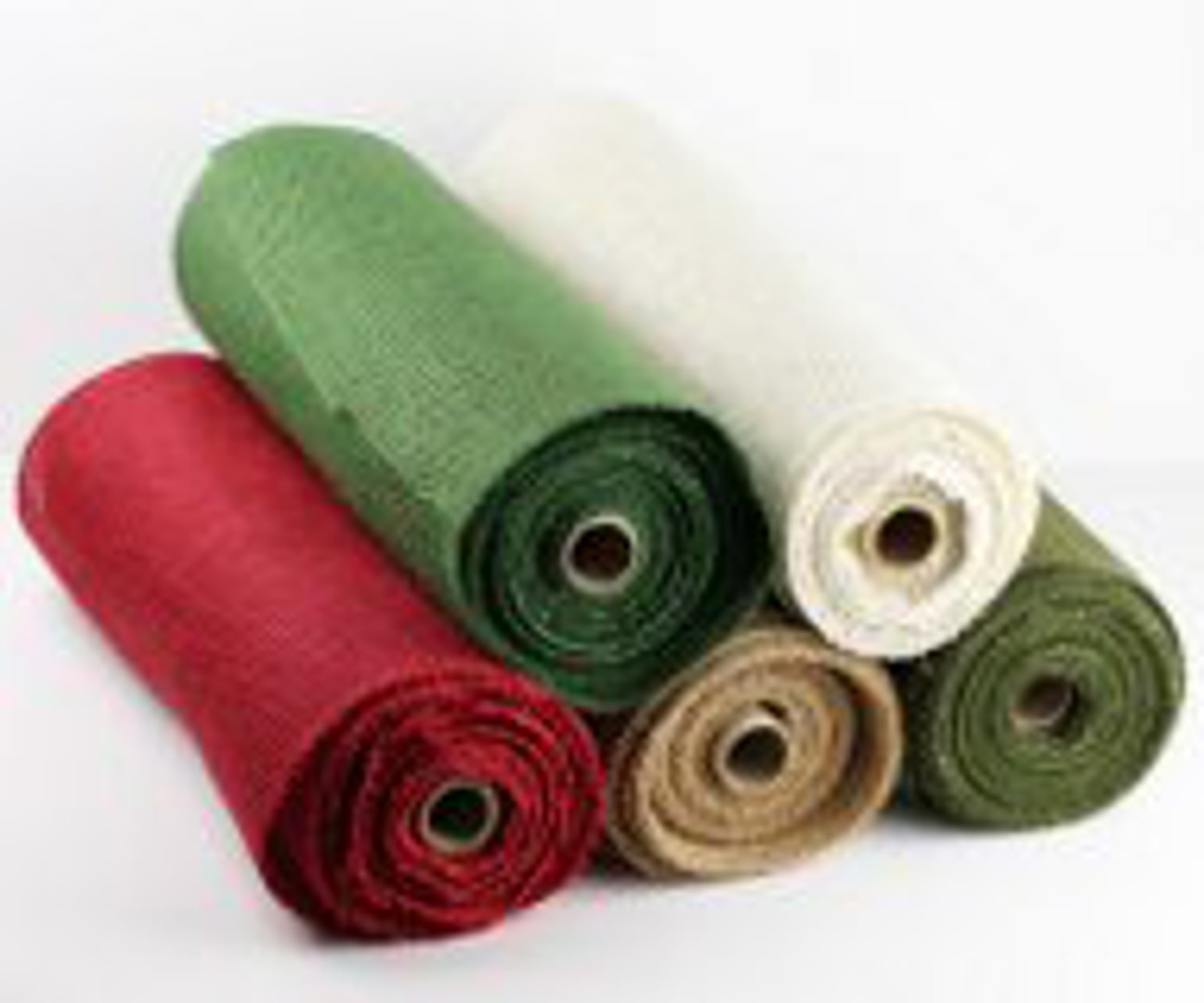 14" Burlap Ribbon 10 Yard Roll Finished Edges (6 colors) gallery