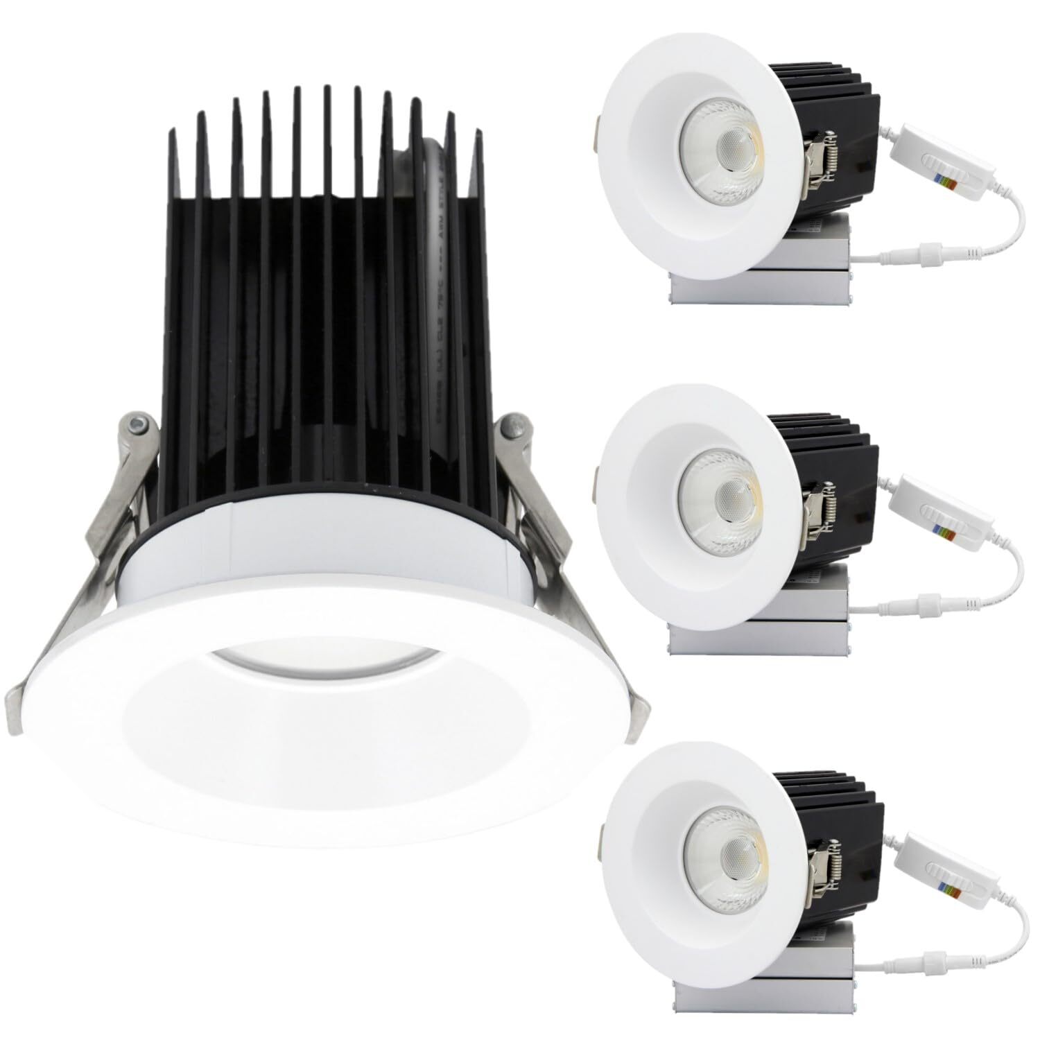 4Pack 4" LED Downlight Recessed Lighting, 5CCT, 18W, Dimmable Deep Anti Glare gallery