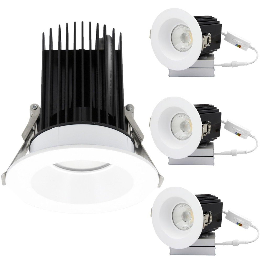 4Pack 4" LED Downlight Recessed Lighting, 5CCT, 18W, Dimmable Deep Anti Glare
