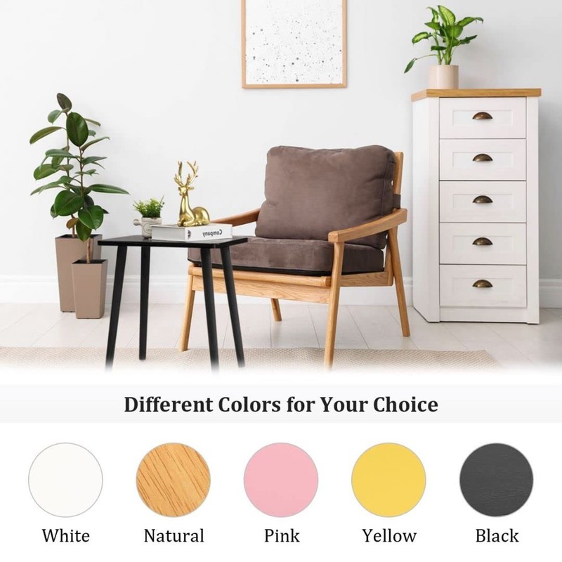 Side Table, Modern Accent End Table with Wooden Legs, Easy to Assemble Mini L... gallery