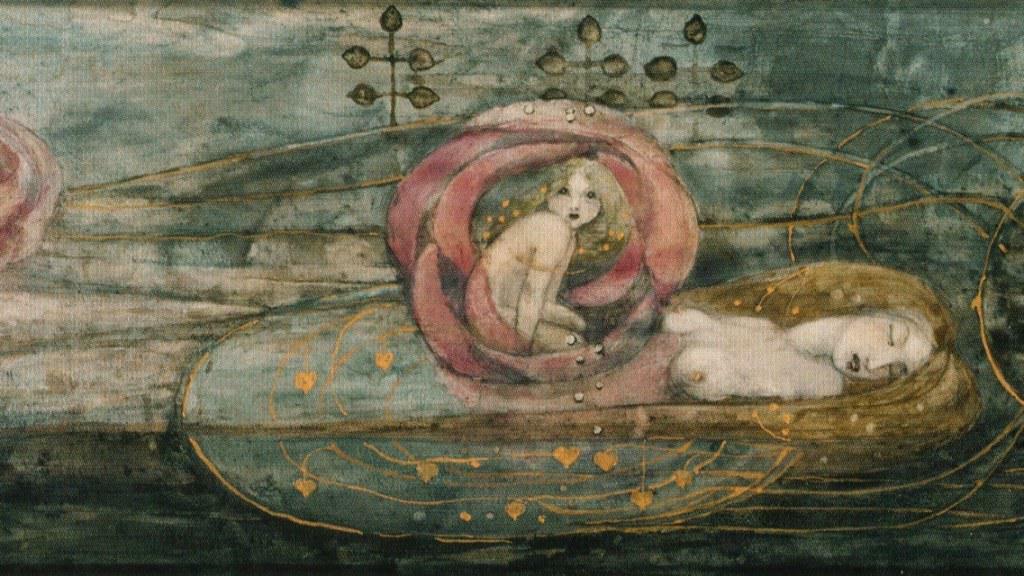 Sleeping Princess Frances MacDonald Art Nouveau Fairy Tale Print Archival gallery