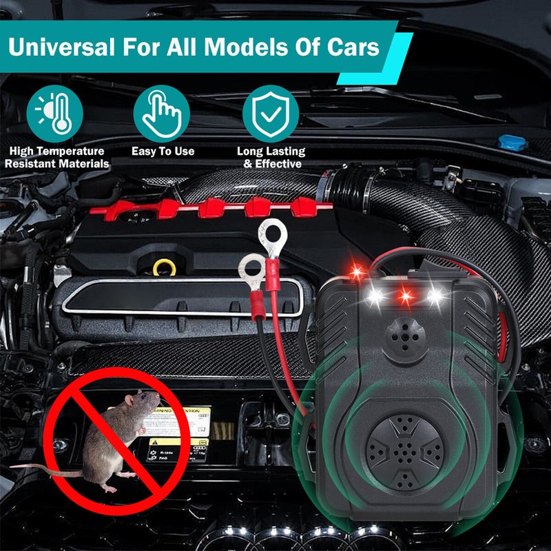 for Car Rat Rodent Deterrent Wire Engine Pest Control Ultrasonic Mouse Repeller gallery