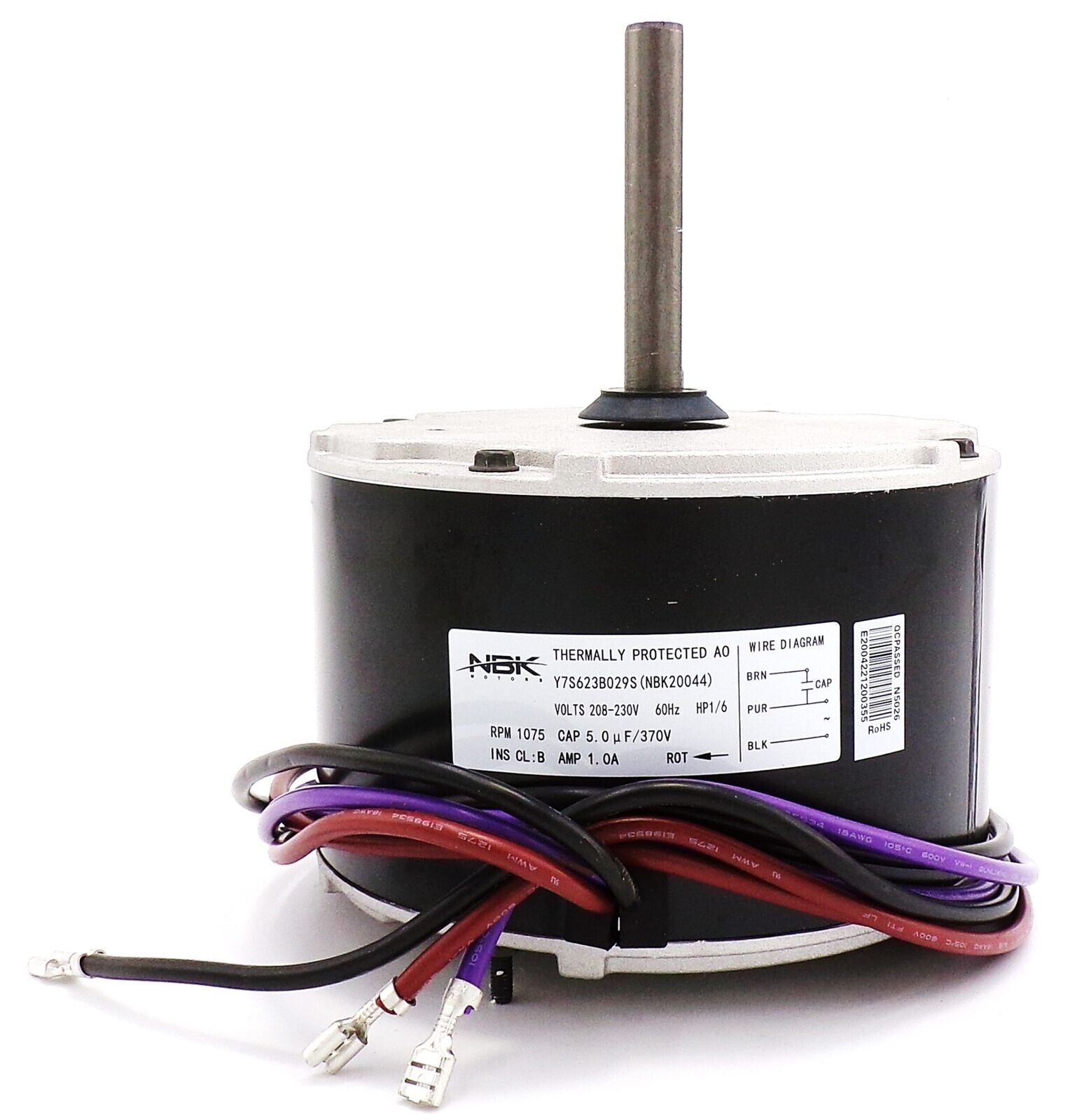 Condenser FAN MOTOR 1/6 HP 208-230v Replaces GE Genteq 5KCP39BGY926S 3S012 gallery