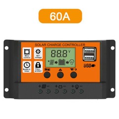 PWM Solar Charge Controller 12V 24V 60A Solar Panel Battery Regulator Inverter