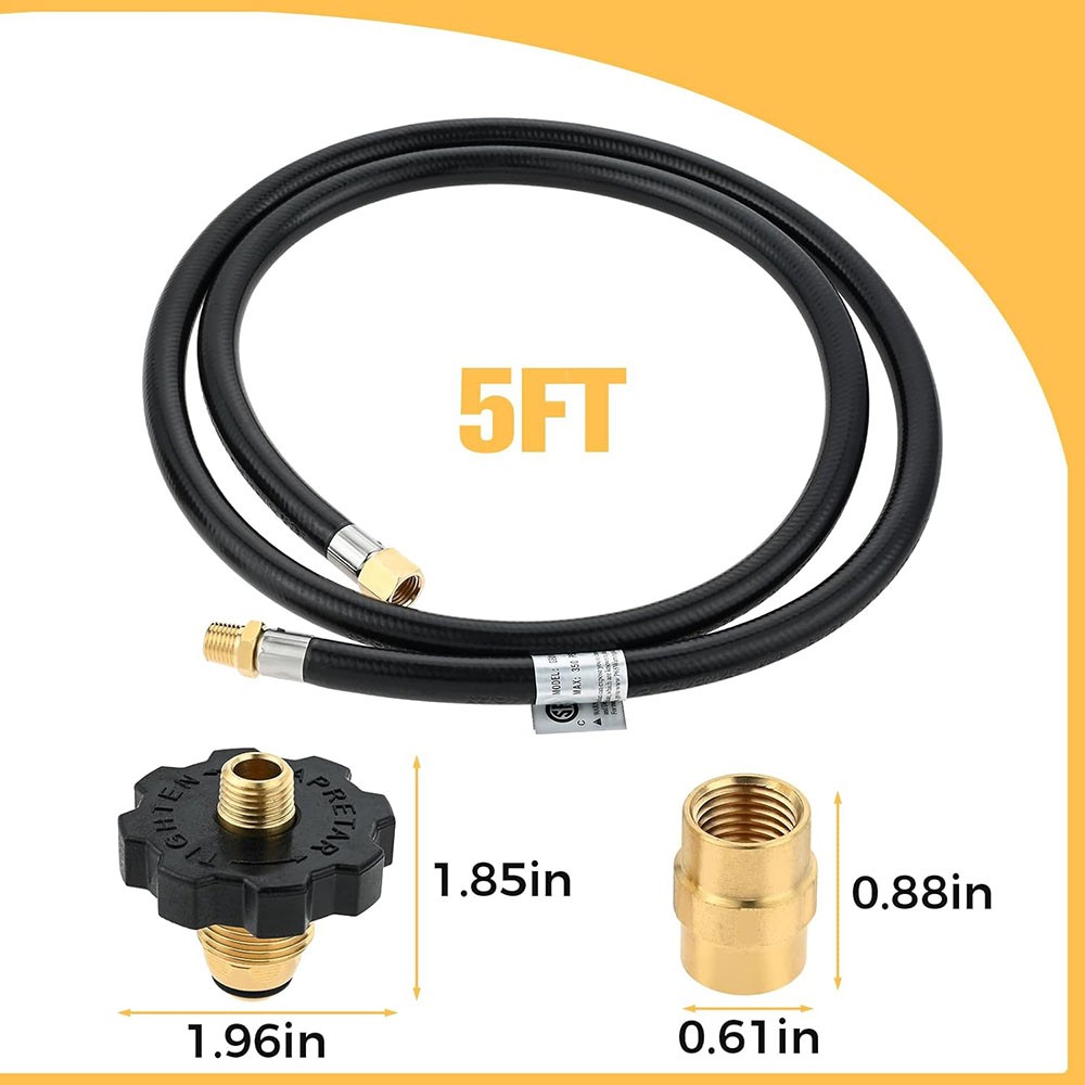 1/4’’ NPT Propane Extension Hose For Gas grills Turkey Fryers Fire Pit gallery