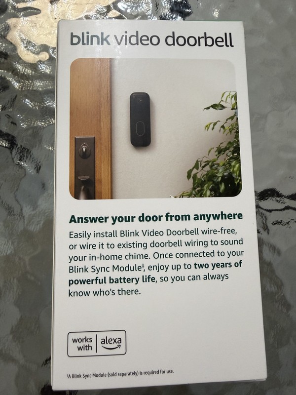BLINK WIRELESS HOME SECURITY (BLACK) (2nd Gen/2025 MODEL) VIDEO DOORBELL *NEW* gallery