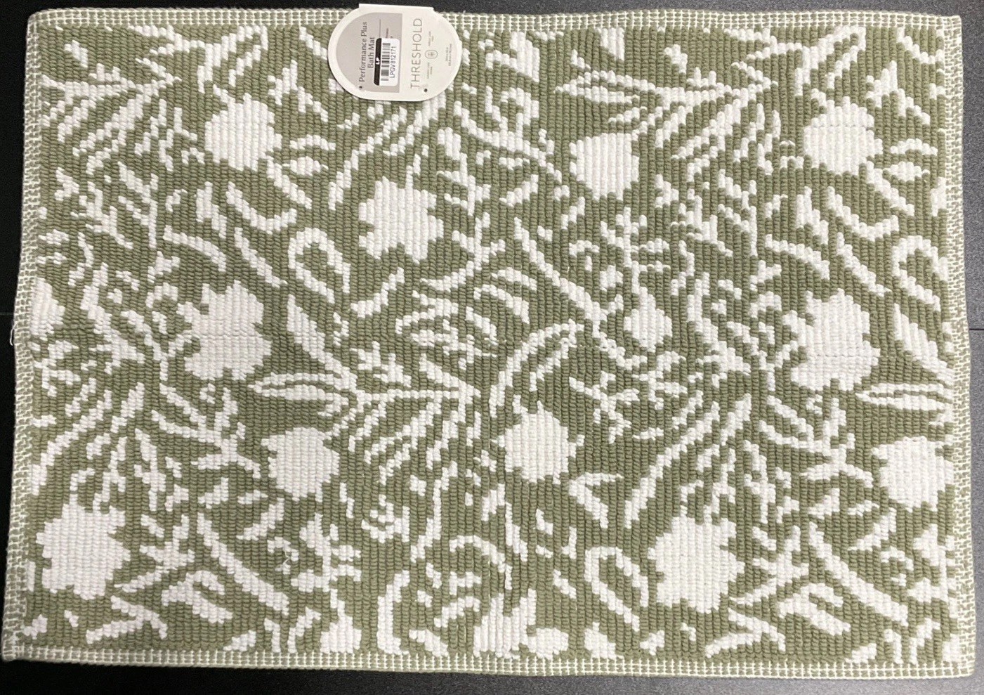 Threshold Performance Plus Bath Rug Green Floral 20 X 30 New With Tags gallery