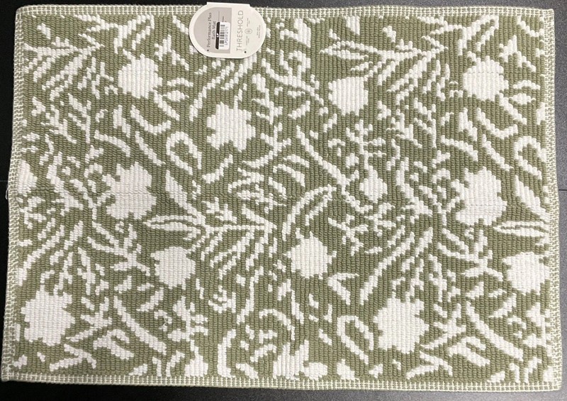 Threshold Performance Plus Bath Rug Green Floral 20 X 30 New With Tags gallery